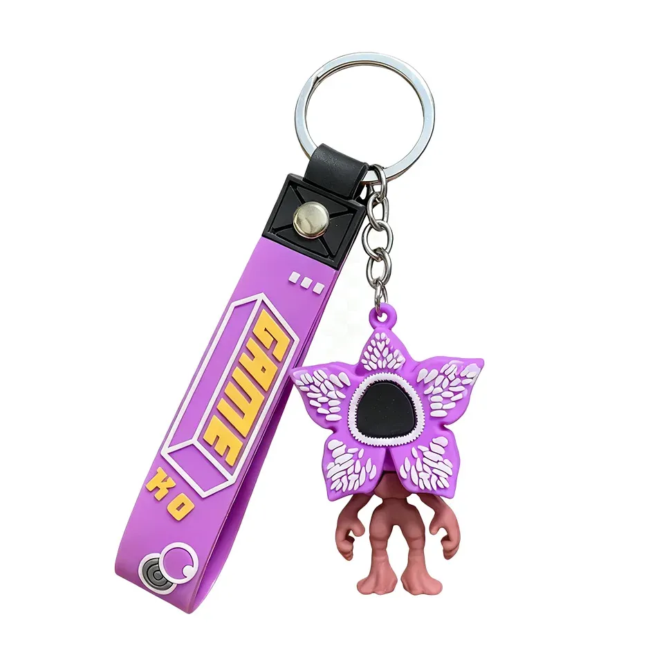 Stranger Things Keychain Set - PVC Doll Model Charms for Backpacks, Party Favors, Gifts, and Accessories - Ideal for Fans and Back to School showcase 5