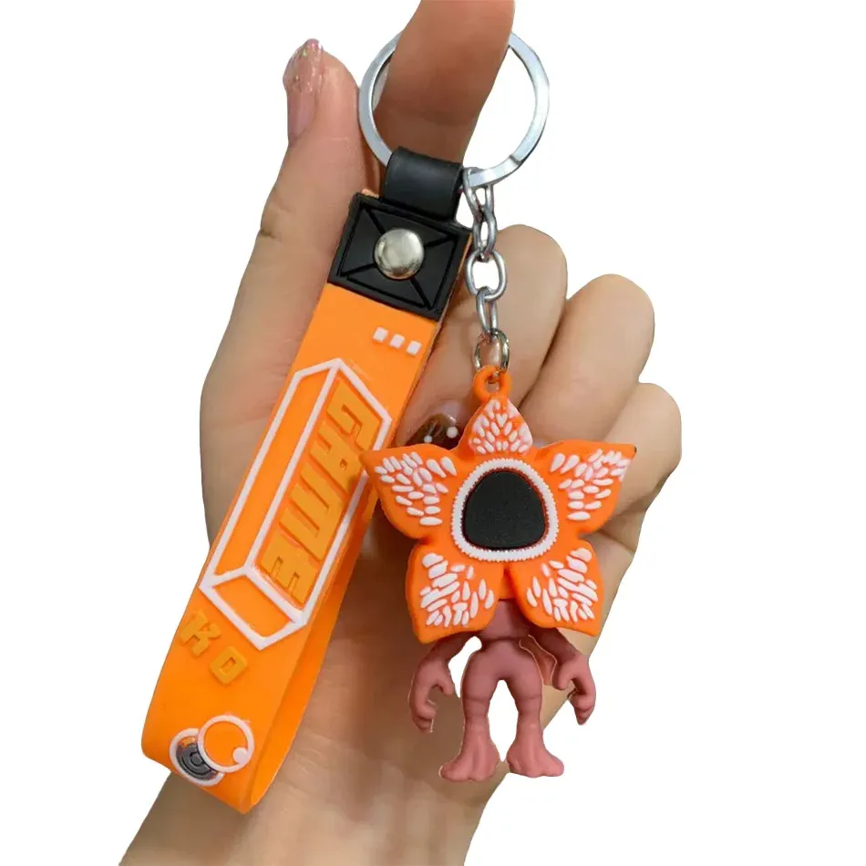 Stranger Things Keychain Set - PVC Doll Model Charms for Backpacks, Party Favors, Gifts, and Accessories - Ideal for Fans and Back to School showcase 14