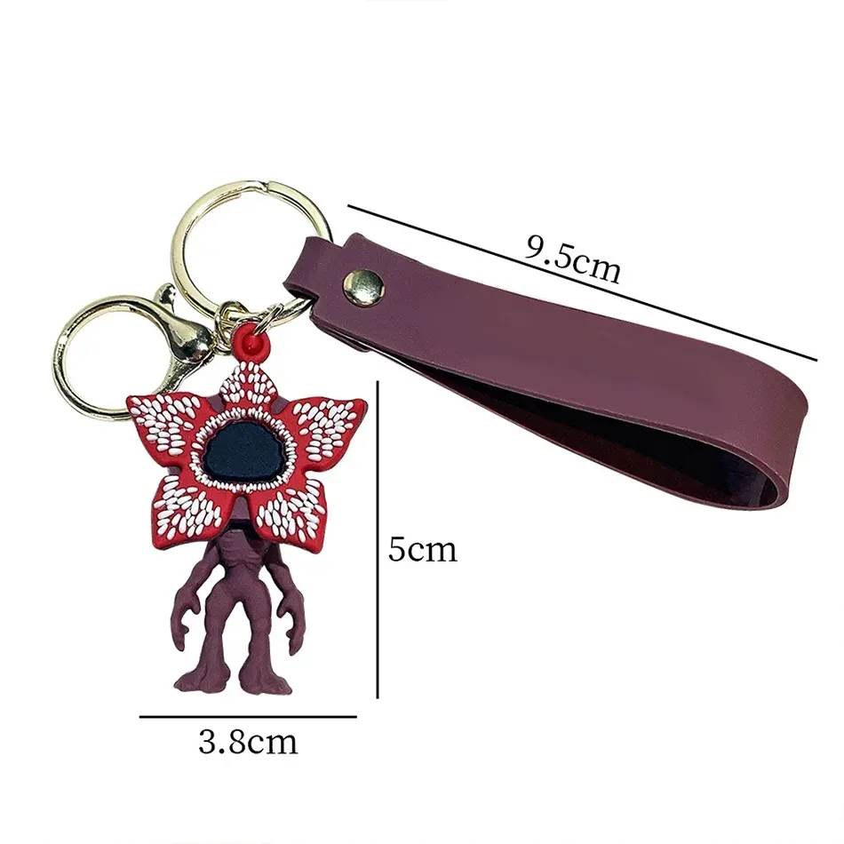 Stranger Things Keychain Set - PVC Doll Model Charms for Backpacks, Party Favors, Gifts, and Accessories - Ideal for Fans and Back to School showcase 8
