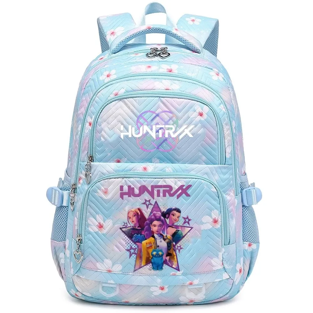 Kpop Demon Hunters Huntrix Graphic Backpack for Children and Teens, Fashionable Women's Shoulder Bag, Durable School Bag with Unique Design thumbnail 3