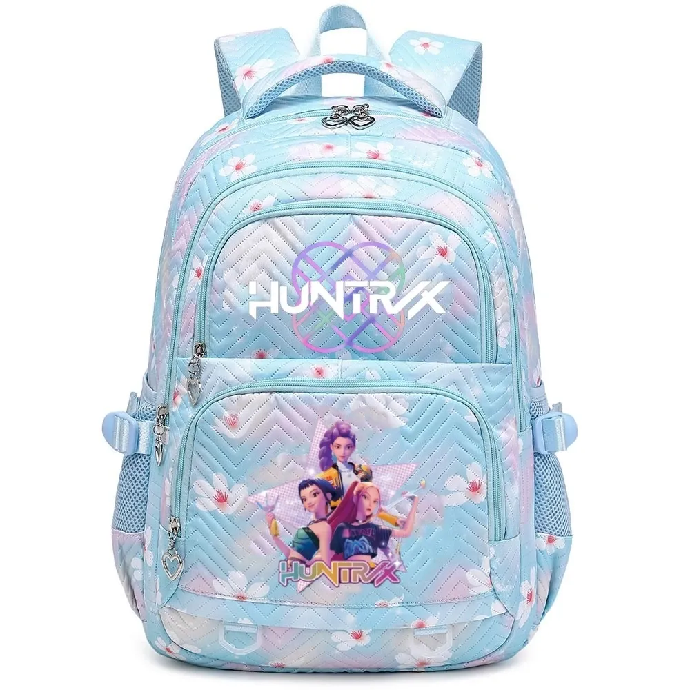 Kpop Demon Hunters Huntrix Graphic Backpack for Children and Teens, Fashionable Women's Shoulder Bag, Durable School Bag with Unique Design thumbnail 6