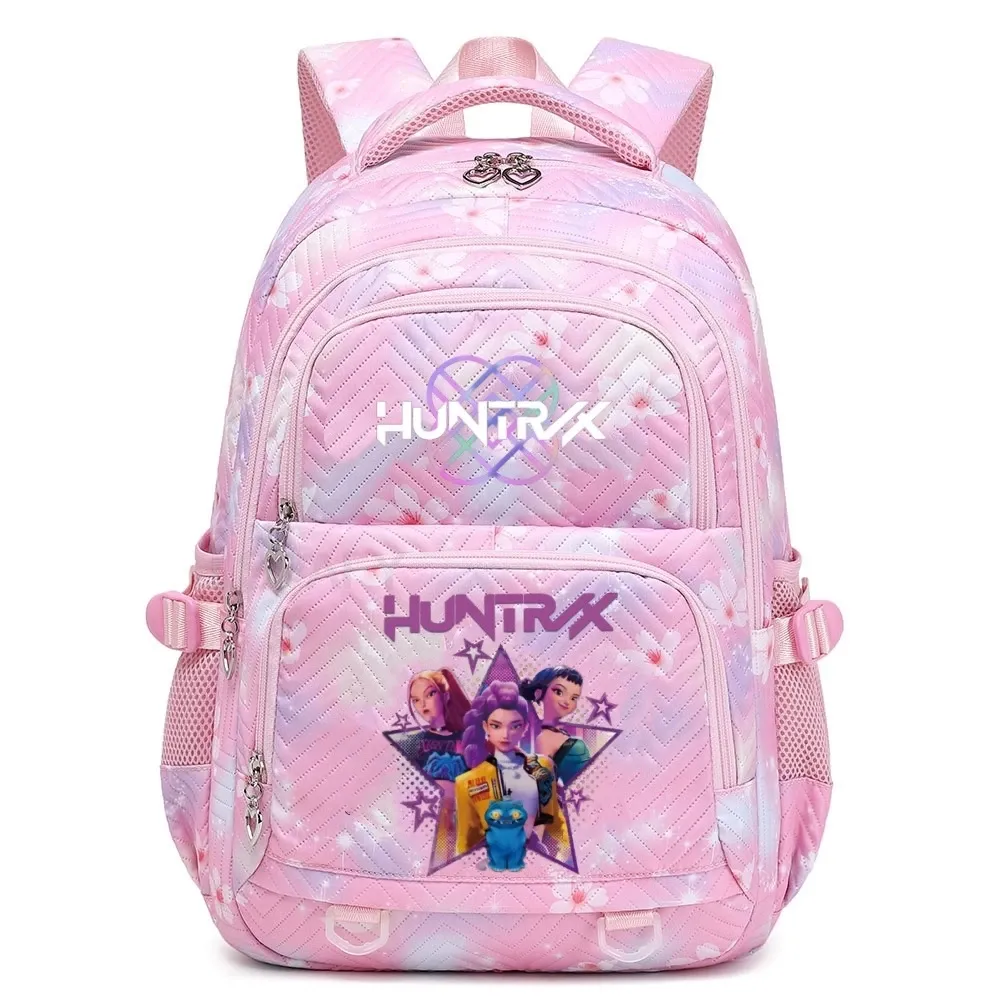 Kpop Demon Hunters Huntrix Graphic Backpack for Children and Teens, Fashionable Women's Shoulder Bag, Durable School Bag with Unique Design thumbnail 2