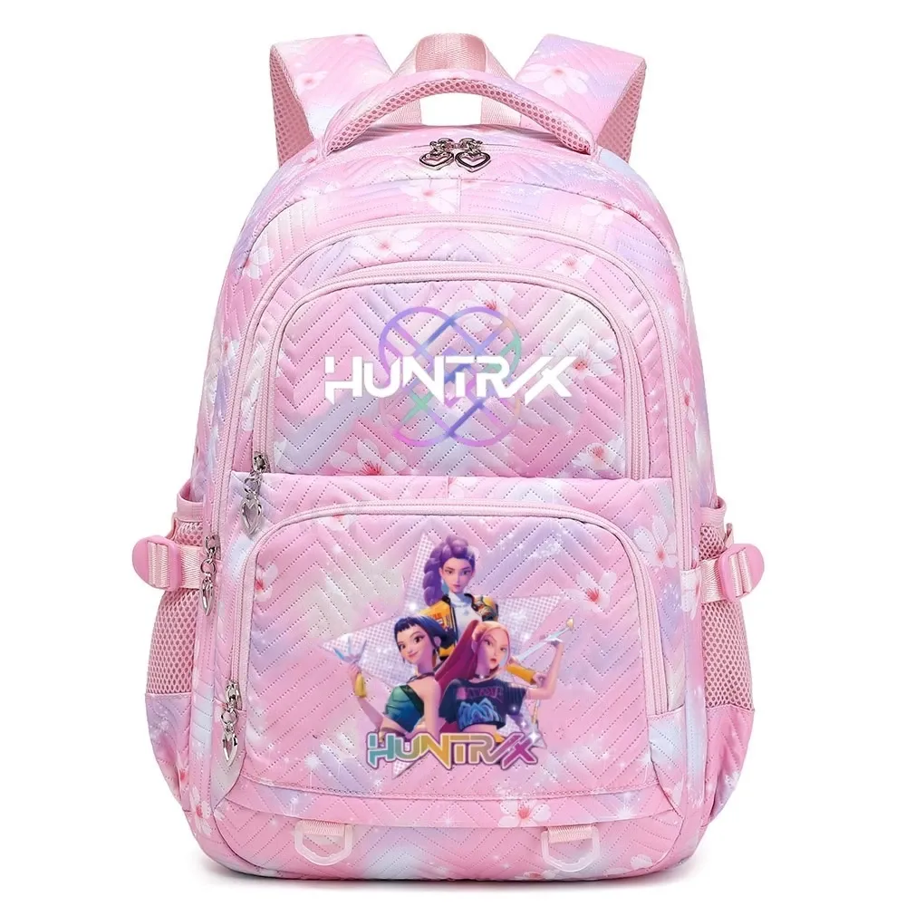 Kpop Demon Hunters Huntrix Graphic Backpack for Children and Teens, Fashionable Women's Shoulder Bag, Durable School Bag with Unique Design thumbnail 5
