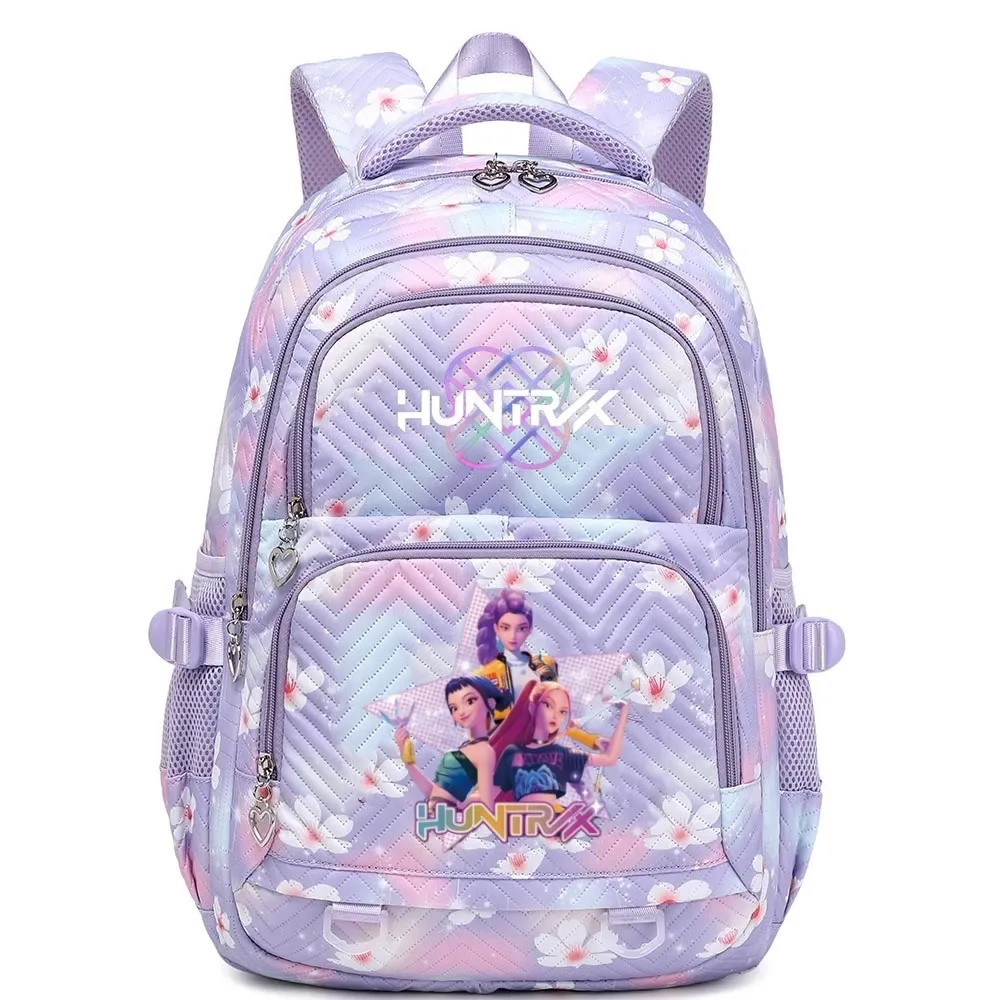 Kpop Demon Hunters Huntrix Graphic Backpack for Children and Teens, Fashionable Women's Shoulder Bag, Durable School Bag with Unique Design thumbnail 4