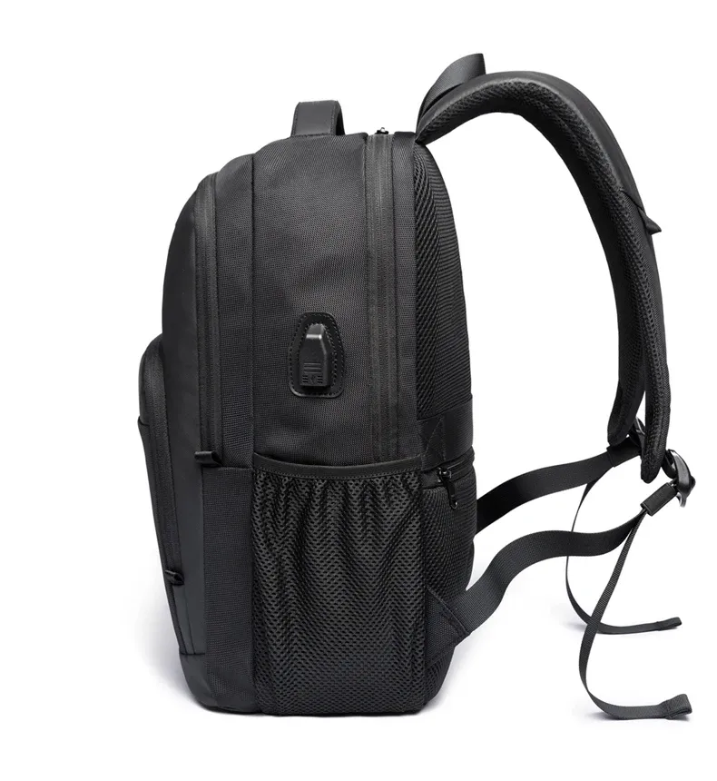 BANGE Lightweight Waterproof 15.6" Laptop Backpack with USB Charging Port, Multifunctional Travel, Hiking, and School Bag for Men showcase 15