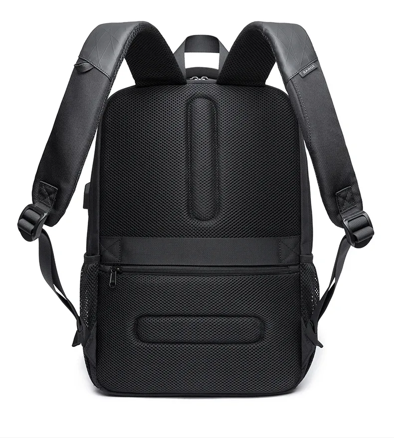 BANGE Lightweight Waterproof 15.6" Laptop Backpack with USB Charging Port, Multifunctional Travel, Hiking, and School Bag for Men showcase 16