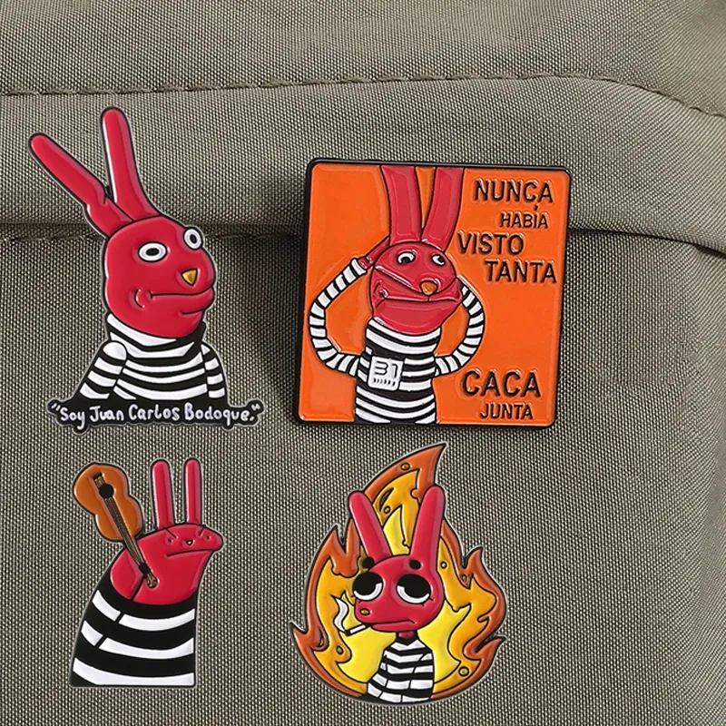 Funny Cartoon Enamel Pins Brooch - Humorous Movie Character Badge for Backpacks, Lapel, and Accessories - Ideal Gift for Friends thumbnail 1