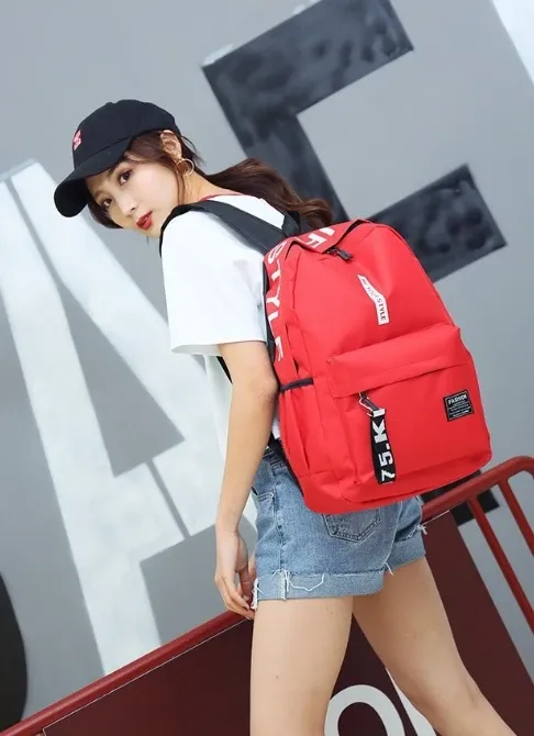 Large Capacity Korean Style Backpack for Men and Women, Fashionable Student School Bag, Versatile Junior & High School Travel Pack showcase 12