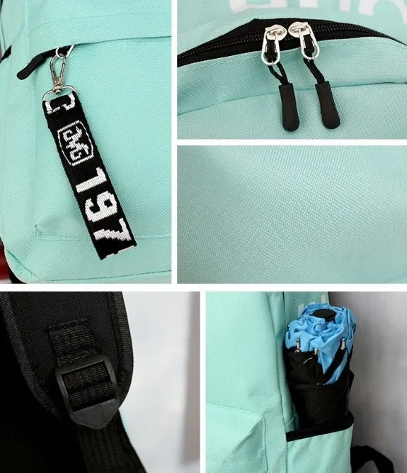 Large Capacity Korean Style Backpack for Men and Women, Fashionable Student School Bag, Versatile Junior & High School Travel Pack showcase 9