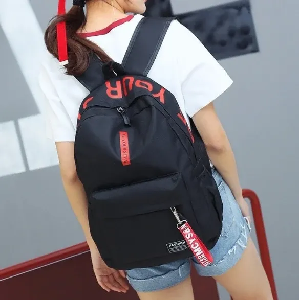 Large Capacity Korean Style Backpack for Men and Women, Fashionable Student School Bag, Versatile Junior & High School Travel Pack showcase 13