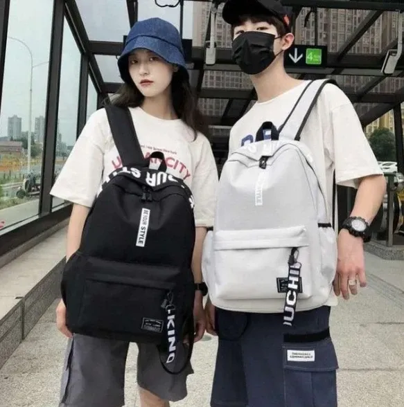 Large Capacity Korean Style Backpack for Men and Women, Fashionable Student School Bag, Versatile Junior & High School Travel Pack showcase 14