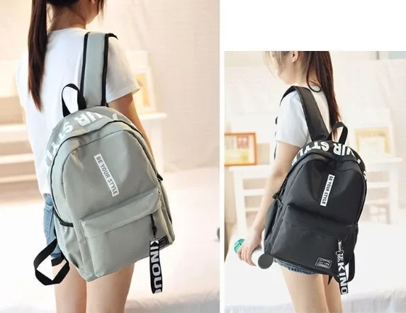 Large Capacity Korean Style Backpack for Men and Women, Fashionable Student School Bag, Versatile Junior & High School Travel Pack showcase 10