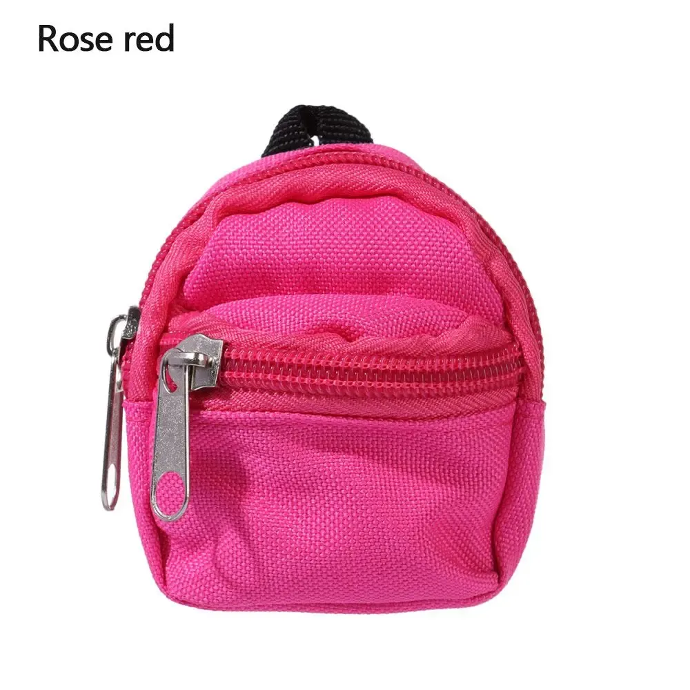 Cute Doll Backpacks for 1/6 BJD Dolls - Mini Zipper Rucksack Toy Accessories in Pink, Blue, Red, Yellow, Green - Perfect for Girls' Doll Play showcase 22