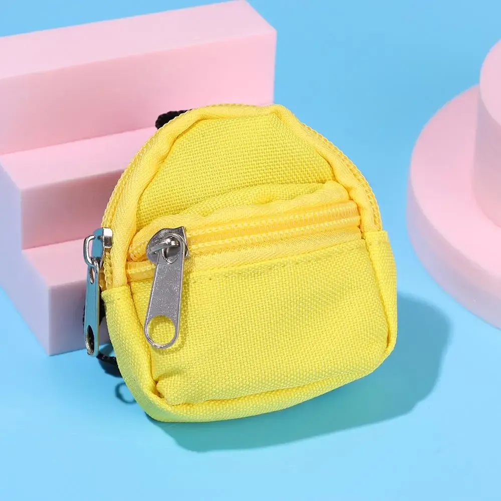 Cute Doll Backpacks for 1/6 BJD Dolls - Mini Zipper Rucksack Toy Accessories in Pink, Blue, Red, Yellow, Green - Perfect for Girls' Doll Play showcase 9