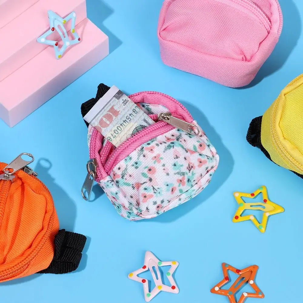 Cute Doll Backpacks for 1/6 BJD Dolls - Mini Zipper Rucksack Toy Accessories in Pink, Blue, Red, Yellow, Green - Perfect for Girls' Doll Play showcase 7