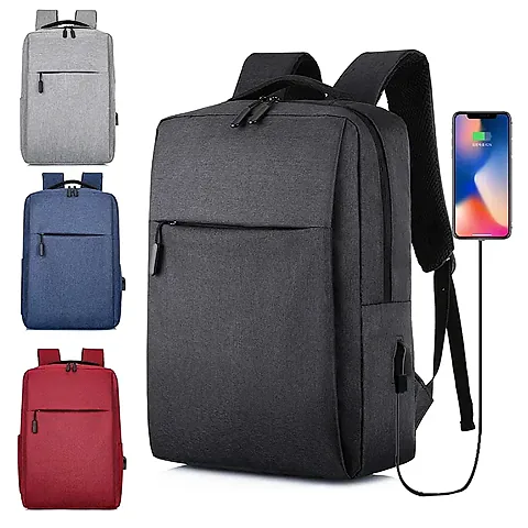 2024 Versatile Business Laptop Backpack: USB Rechargeable, Waterproof School Bag for Men & Women, Ideal for Travel and Daily Commute
