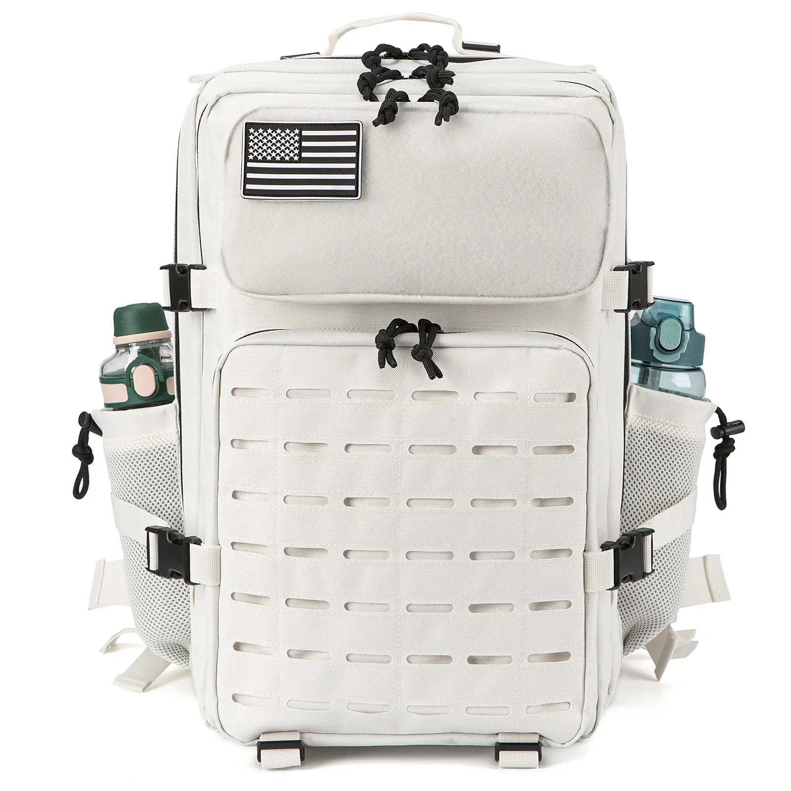 25L/45L Tactical Backpack for Men & Women - Outdoor Survival Bug Out Bag, Small Rucksack for Hiking, School, with Water Bottle Holder thumbnail 2