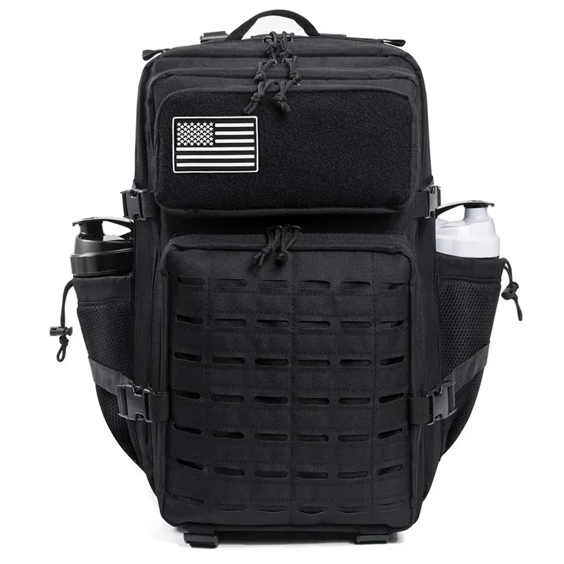 25L/45L Tactical Backpack for Men & Women - Outdoor Survival Bug Out Bag, Small Rucksack for Hiking, School, with Water Bottle Holder showcase 21