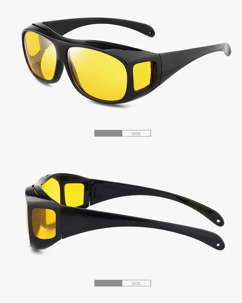 Anti-Glare Night Vision Driving Glasses for Men & Women - Polarized Car Sunglasses with Protective Goggles Case, Perfect for Day & Night Driving showcase 7