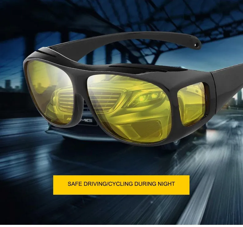 Anti-Glare Night Vision Driving Glasses for Men & Women - Polarized Car Sunglasses with Protective Goggles Case, Perfect for Day & Night Driving showcase 4