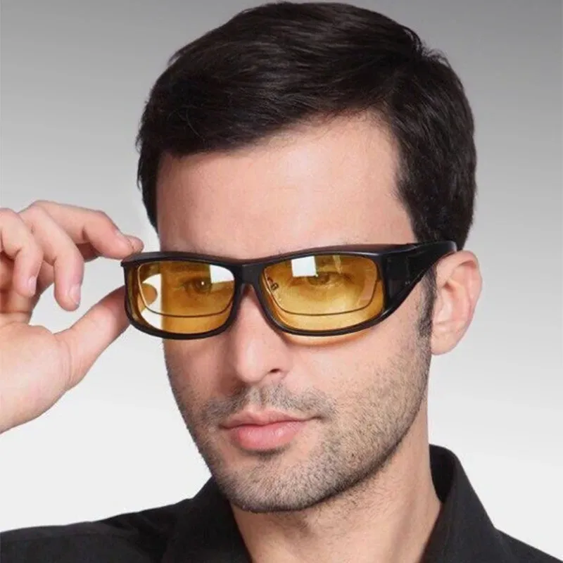 Anti-Glare Night Vision Driving Glasses for Men & Women - Polarized Car Sunglasses with Protective Goggles Case, Perfect for Day & Night Driving thumbnail 2