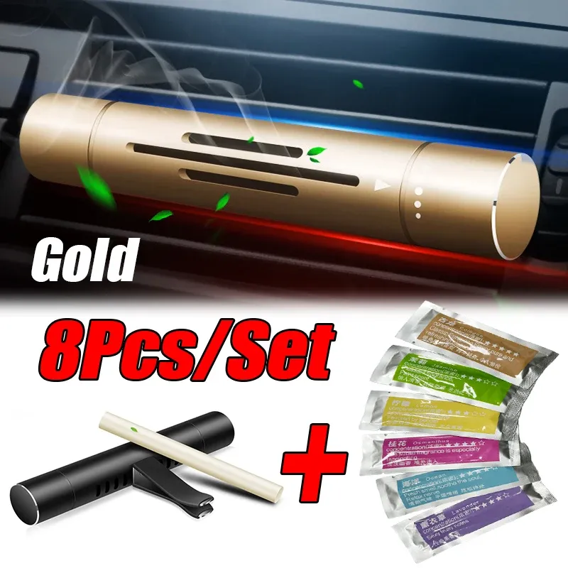 8-Piece Car Air Vent Perfume Set: Aviation Aluminum Alloy Air Freshener with Aroma Sticks for Auto Interior, Long-Lasting Natural Fragrance, Easy Install showcase 11