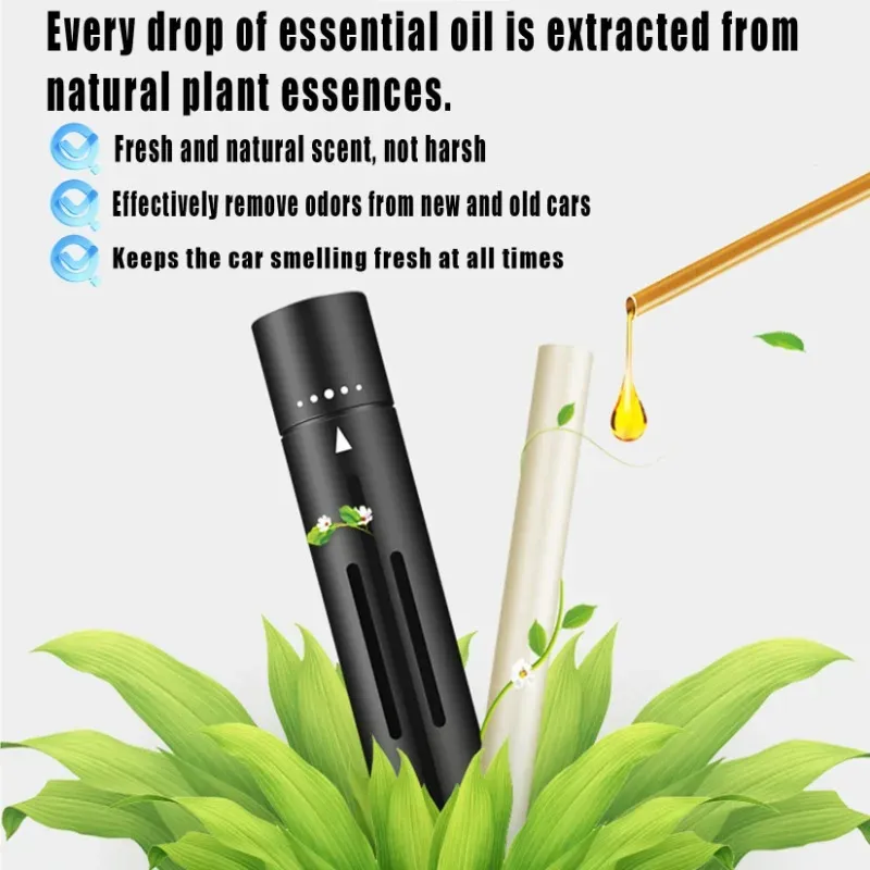 8-Piece Car Air Vent Perfume Set: Aviation Aluminum Alloy Air Freshener with Aroma Sticks for Auto Interior, Long-Lasting Natural Fragrance, Easy Install thumbnail 2