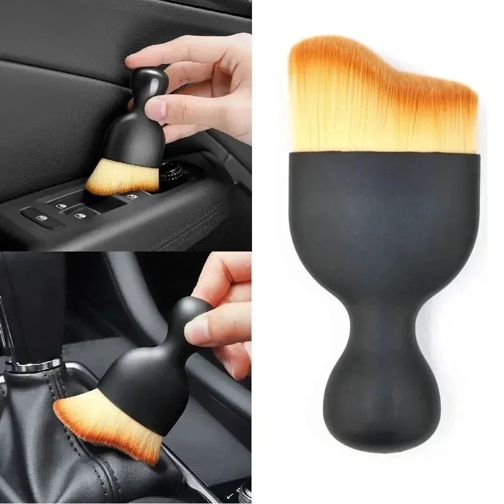 Car Air Conditioner Cleaning Brush Set - Mini Crevice Dust Removal Tool for Interior Detailing, Soft Bristles, Washable, for All Vehicle Vents & Gaps thumbnail 1