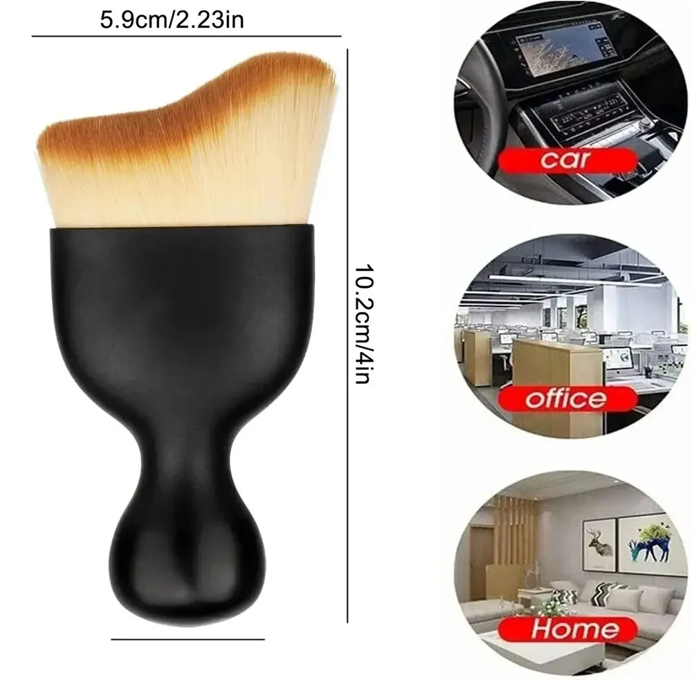 Car Air Conditioner Cleaning Brush Set - Mini Crevice Dust Removal Tool for Interior Detailing, Soft Bristles, Washable, for All Vehicle Vents & Gaps thumbnail 5