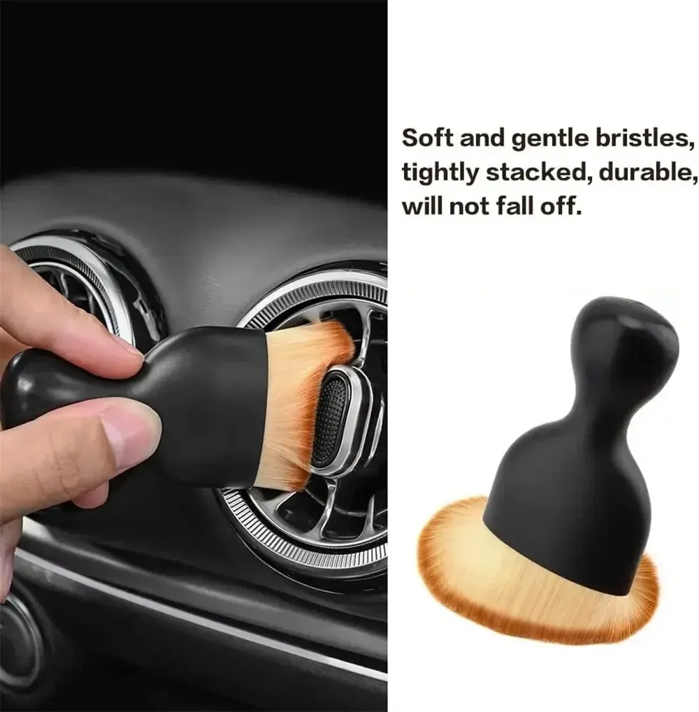 Car Air Conditioner Cleaning Brush Set - Mini Crevice Dust Removal Tool for Interior Detailing, Soft Bristles, Washable, for All Vehicle Vents & Gaps thumbnail 2