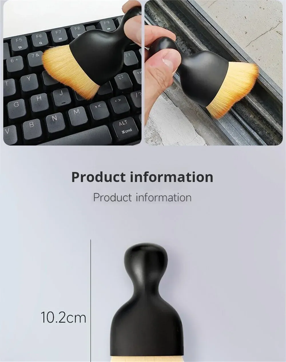 Car Air Conditioner Cleaning Brush Set - Mini Crevice Dust Removal Tool for Interior Detailing, Soft Bristles, Washable, for All Vehicle Vents & Gaps showcase 4