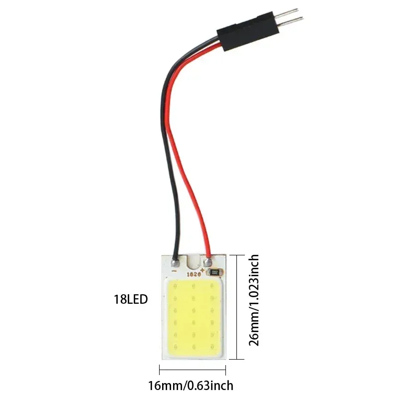 4PCS COB LED Car Interior Light Kit - 18/24/48 SMD T10 4W 12V White Dome Panel Lamp Bulbs with Festoon Adapter for Enhanced Vehicle Lighting showcase 9