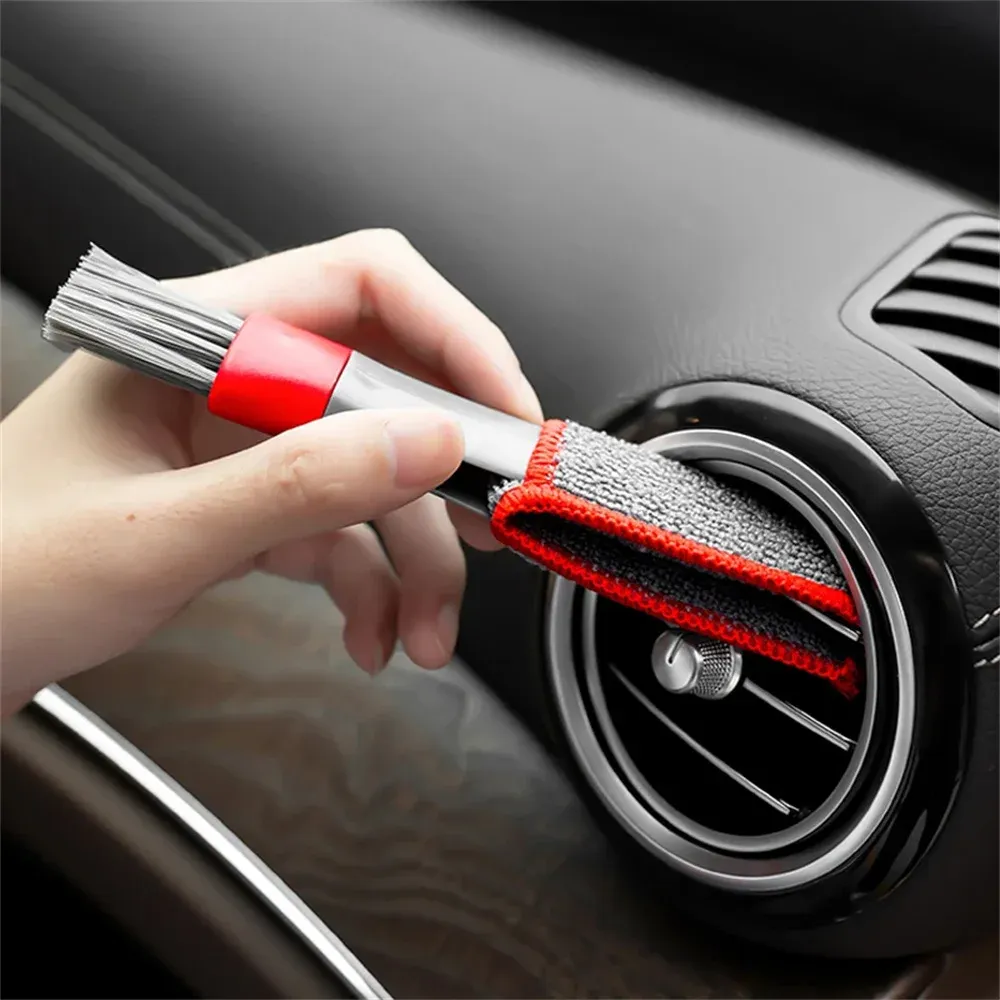 Car Air Conditioning Vent Cleaning Brush Tool - Multi-purpose Vacuum Attachment for Car Interior Detailing and Dust Removal thumbnail 1