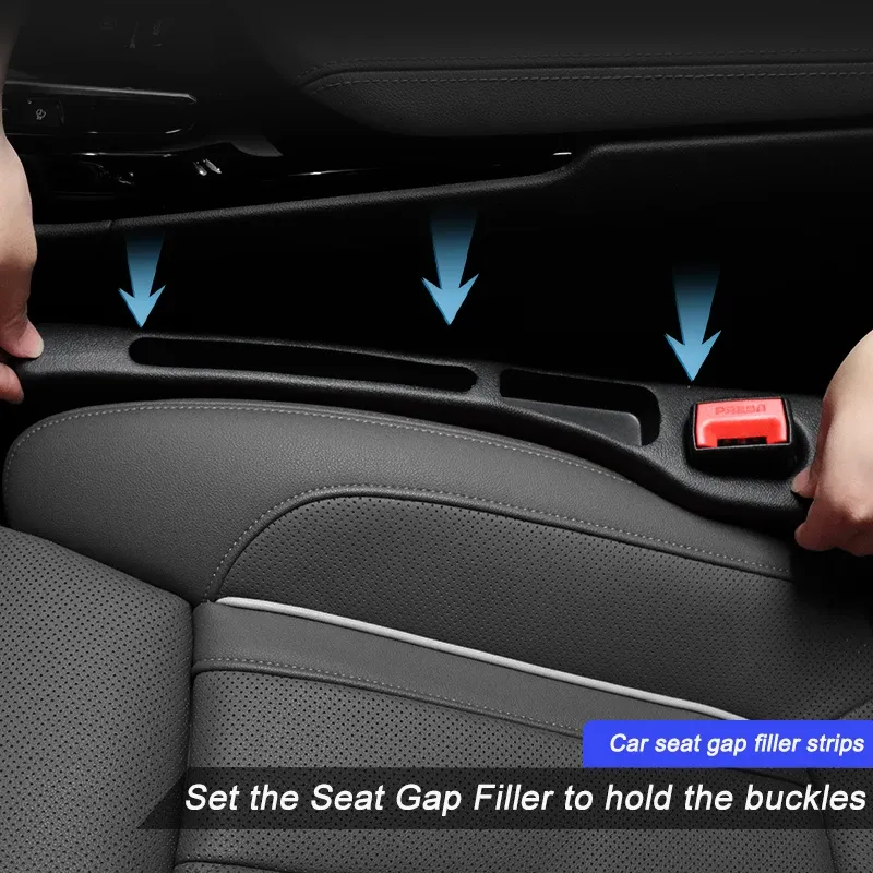 2Pcs Car Seat Gap Filler Side Seam Plug Strip - Universal Fit Wallet Phone Holder for All Car Models, Prevents Item Drops, Durable & Stylish Interior Accessory showcase 3