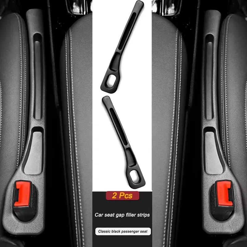 2Pcs Car Seat Gap Filler Side Seam Plug Strip - Universal Fit Wallet Phone Holder for All Car Models, Prevents Item Drops, Durable & Stylish Interior Accessory thumbnail 1