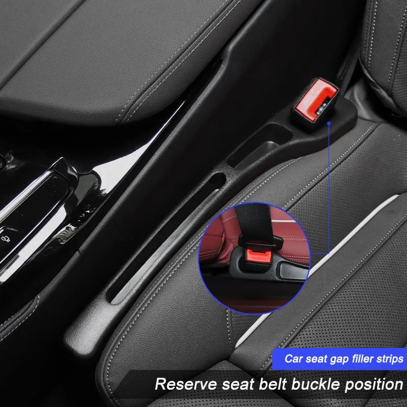 2Pcs Car Seat Gap Filler Side Seam Plug Strip - Universal Fit Wallet Phone Holder for All Car Models, Prevents Item Drops, Durable & Stylish Interior Accessory thumbnail 2