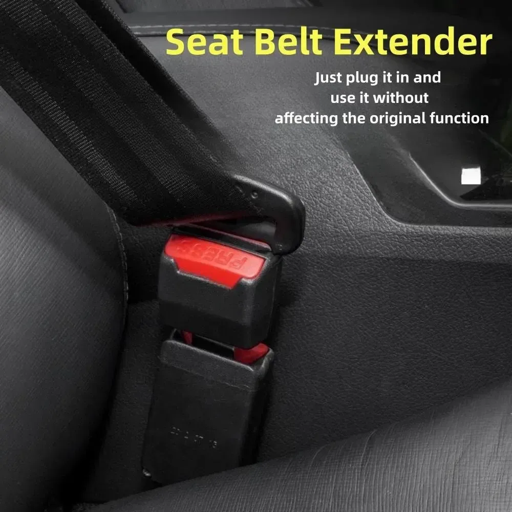 Universal Car Seat Belt Extender Adapter Plug - Durable Safety Buckle Lock Clip for Adults & Children, Easy Install Interior Accessory for Most Vehicles thumbnail 2