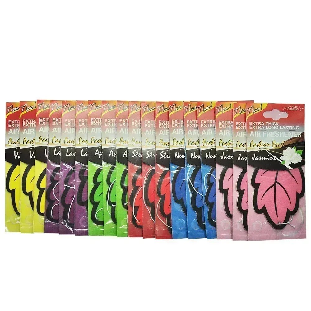 Car Air Freshener - Natural Scented Tea Paper, Hanging Leaf Shape, Vanilla & Fruit Fragrances, Long-Lasting Auto Interior Perfume, 15 Days Freshness showcase 9