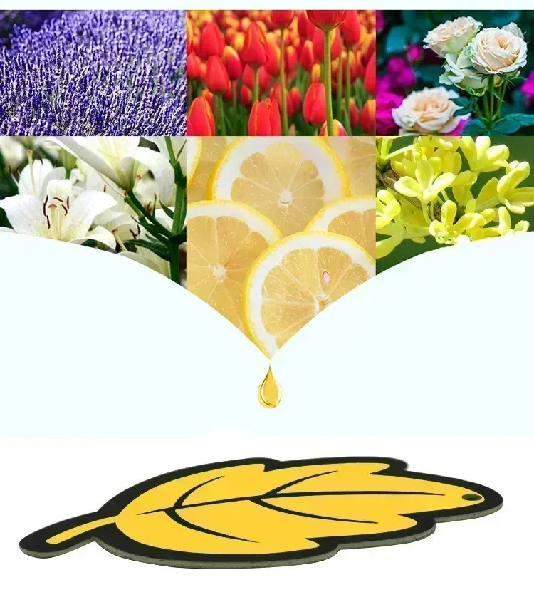 Car Air Freshener - Natural Scented Tea Paper, Hanging Leaf Shape, Vanilla & Fruit Fragrances, Long-Lasting Auto Interior Perfume, 15 Days Freshness showcase 6