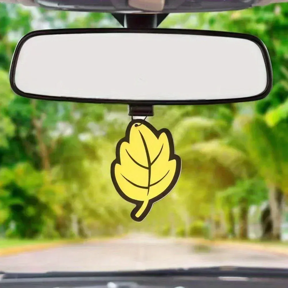 Car Air Freshener - Natural Scented Tea Paper, Hanging Leaf Shape, Vanilla & Fruit Fragrances, Long-Lasting Auto Interior Perfume, 15 Days Freshness showcase 4