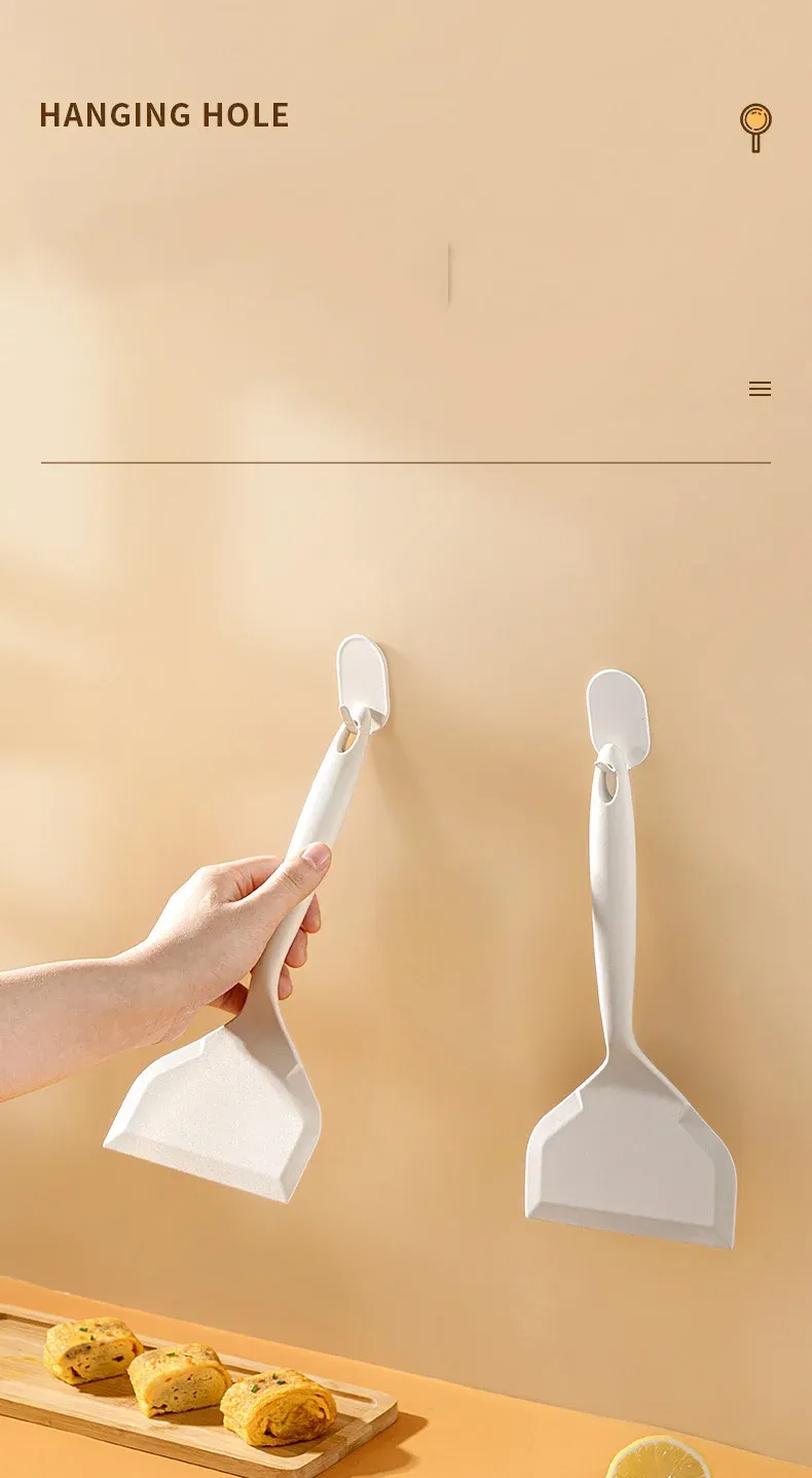 Food Grade Silicone Spatula for Cooking - Non-Stick Steak & Pizza Turner, Baking Utensil, Heat Resistant Kitchenware Tool for Tamagoyaki showcase 6