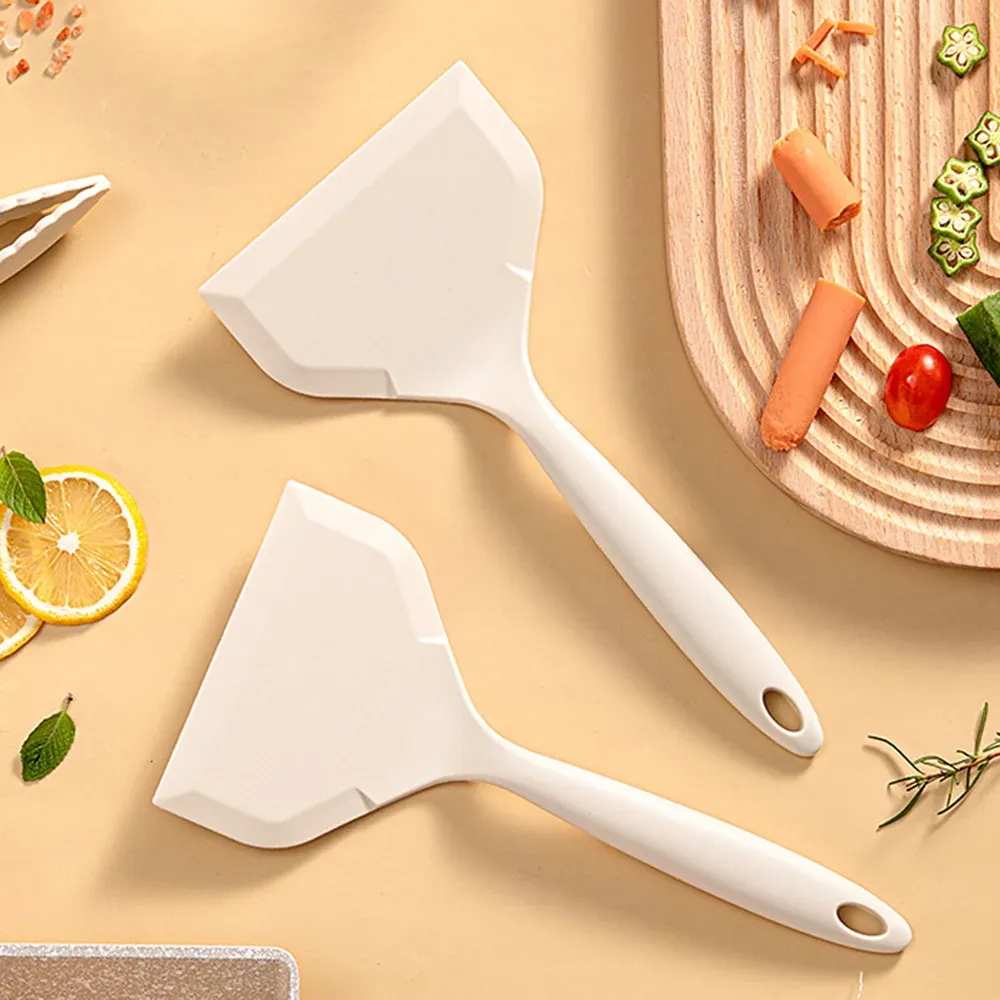 Food Grade Silicone Spatula for Cooking - Non-Stick Steak & Pizza Turner, Baking Utensil, Heat Resistant Kitchenware Tool for Tamagoyaki thumbnail 1