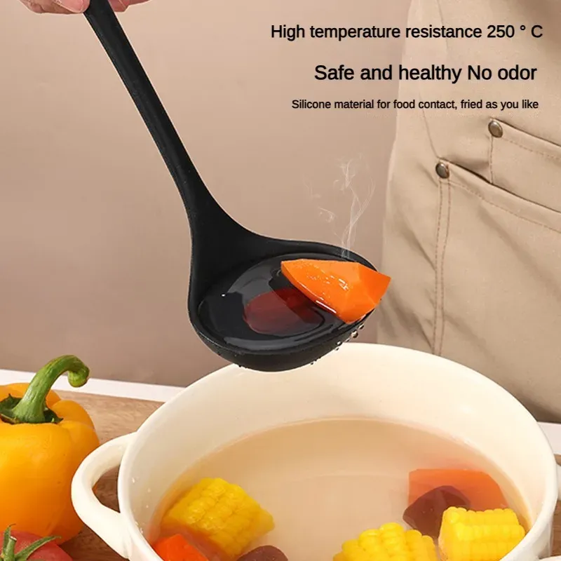 10-Piece Food-Grade Silicone Kitchen Utensil Set - Heat-Resistant Slotted Spoon, Strainer for Non-Stick Cookware & Hot Pot, Essential Cooking Gadgets for Home Chefs thumbnail 4