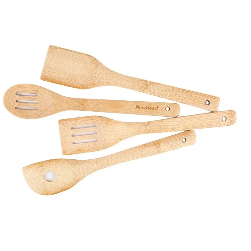 3-Piece Eco-Friendly Bamboo Cookware Set with Non-Stick Frying Pan - Safe, Durable Kitchen Utensils for Healthy Cooking thumbnail 5