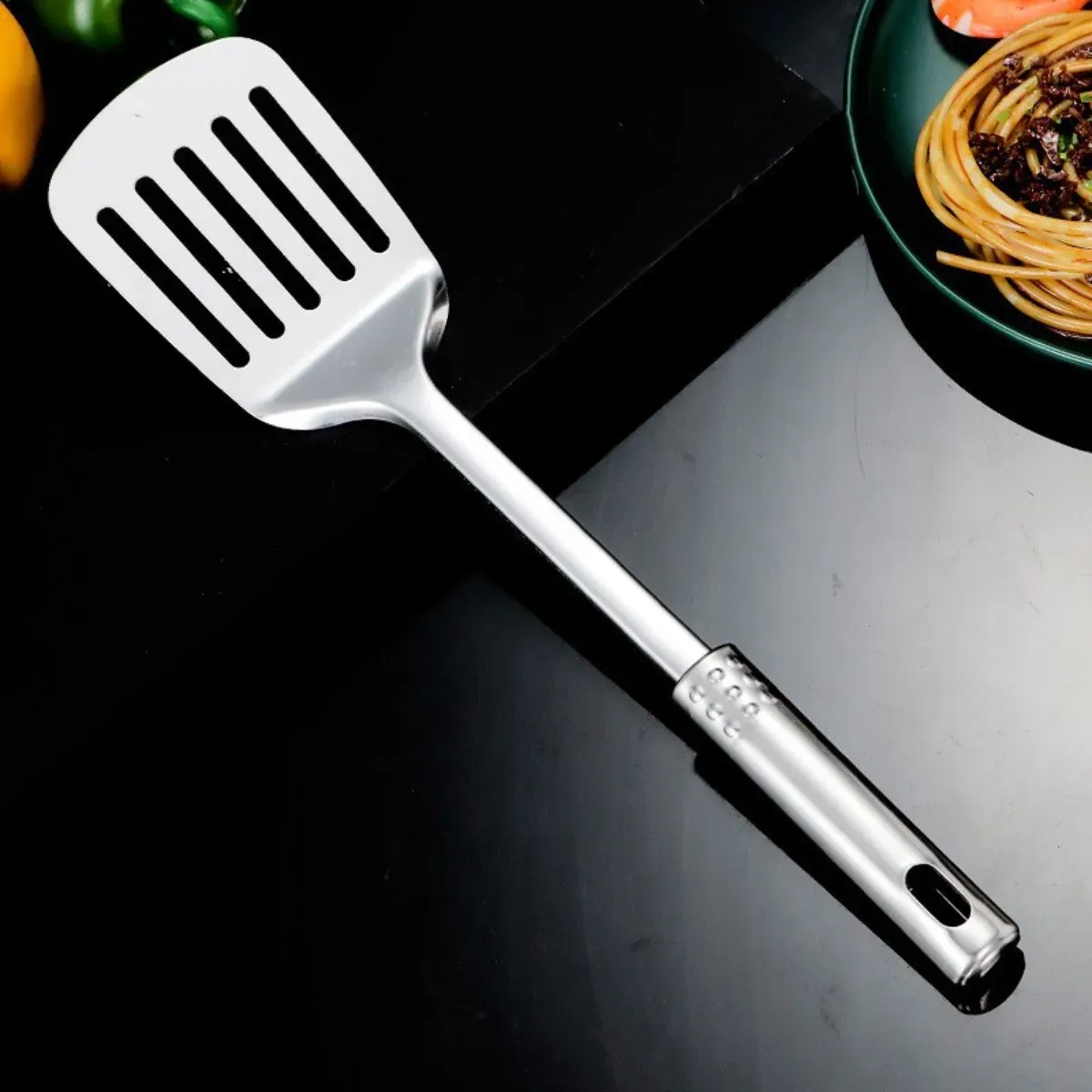 Stainless Steel Kitchen Spatula Turner for Non-Stick Cookware, Easy Clean Dishwasher Safe Utensil, Durable Cooking Shovel for Home Kitchen Use thumbnail 6