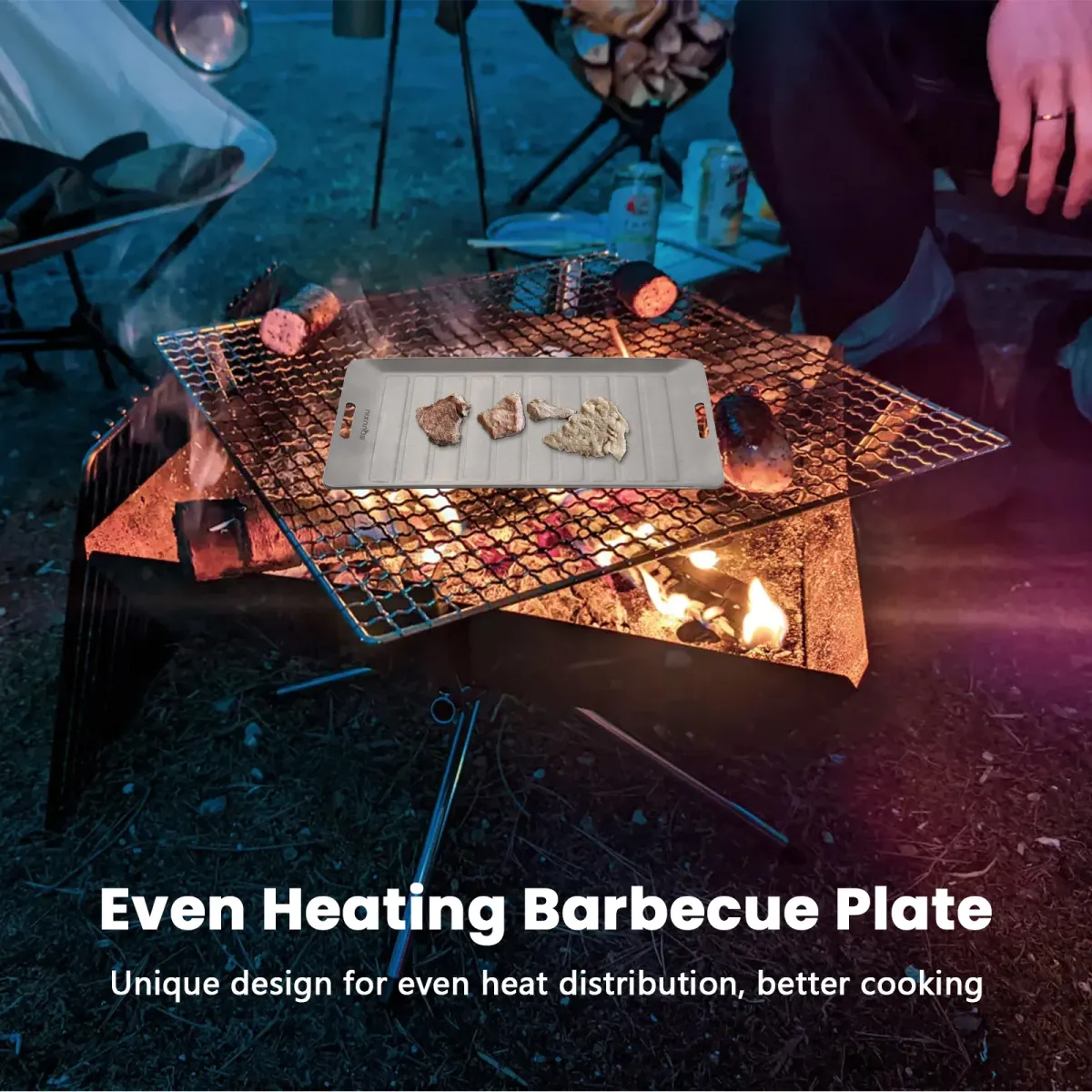 Tomshoo Titanium Camping Grill Pan & Tongs Set - Ultralight Portable Outdoor Cookware, Non-Stick Matte Finish Frying Pan for Solo Backpacking & BBQ showcase 24