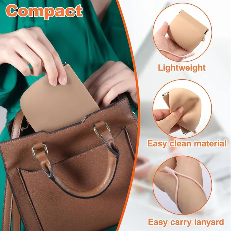Soft Silicone Dog Treat Pouch with Auto-Closure, Leakproof Pet Training Bag for Dogs & Cats, Odorless & Easy-Clean Travel Snack Holder thumbnail 3
