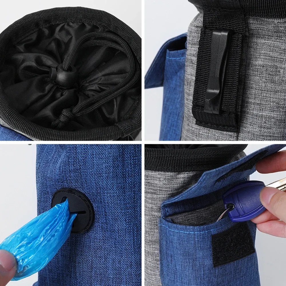 Multi-functional Pet Treat Training Bag for Dogs - Durable Oxford Nylon Fanny Pack with Adjustable Belt, Garbage Bag Dispenser, and Storage Pockets for Outdoor Walks and Training Sessions thumbnail 4