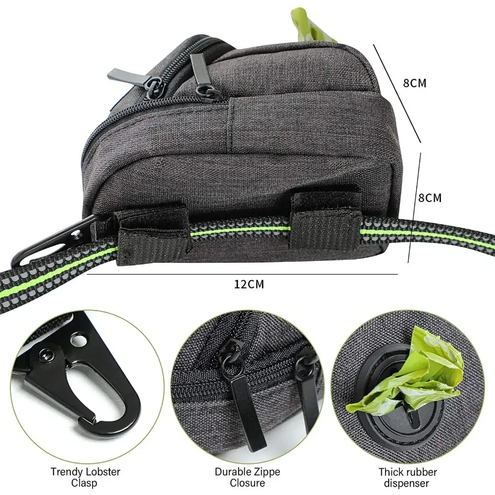 Portable Dog Training Treat Bag Pouch for Outdoor Use - Pet Puppy Snack Reward Waist Bag with Poop Bag Dispenser - Essential Pet Accessories for Walks and Training thumbnail 6