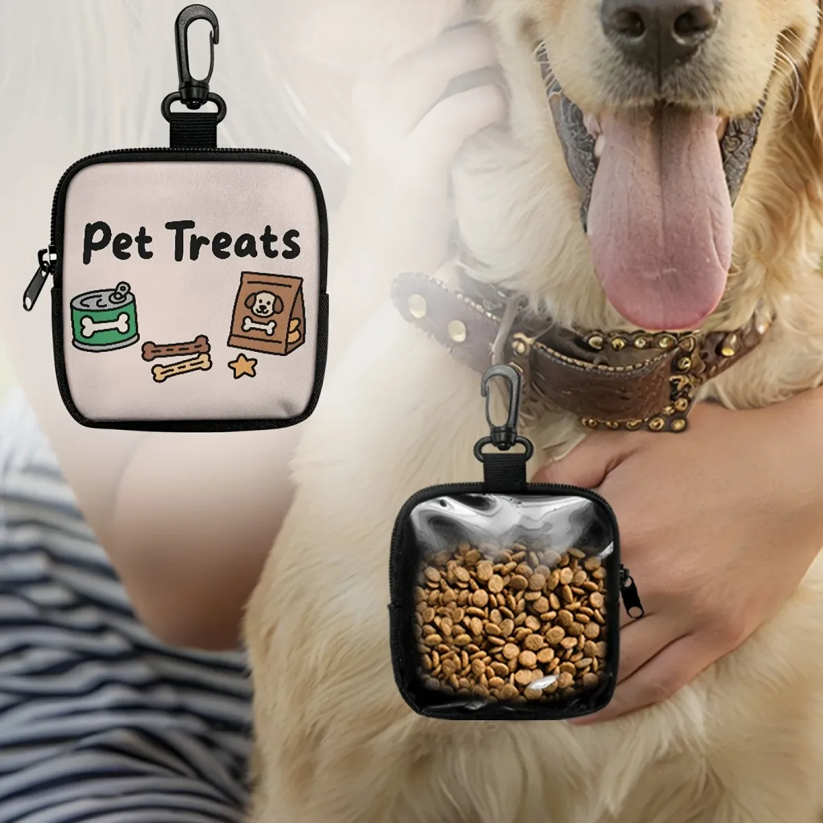Dog Treat Training Pouch Bag with Hook & Zipper - Pet Puppy Walking Accessory for Outdoor Training Sessions showcase 9